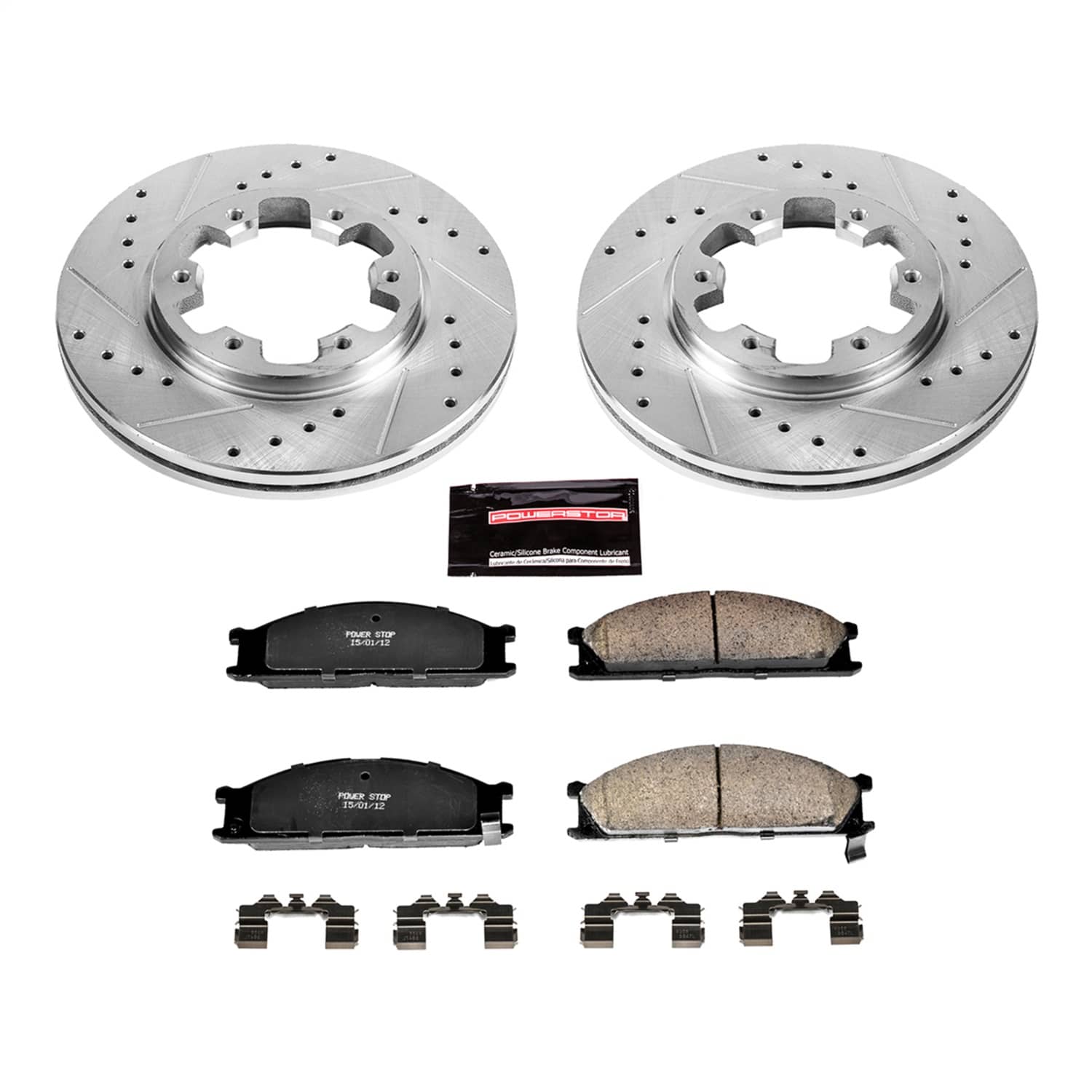 Power Stop - K4837 - Front - Disc Brake Pad and Rotor Kit