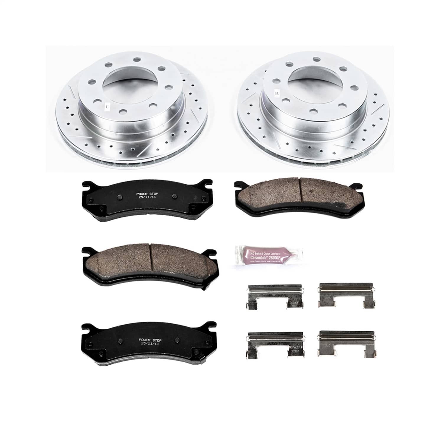 Power Stop - K5190 - Rear - Disc Brake Pad and Rotor Kit