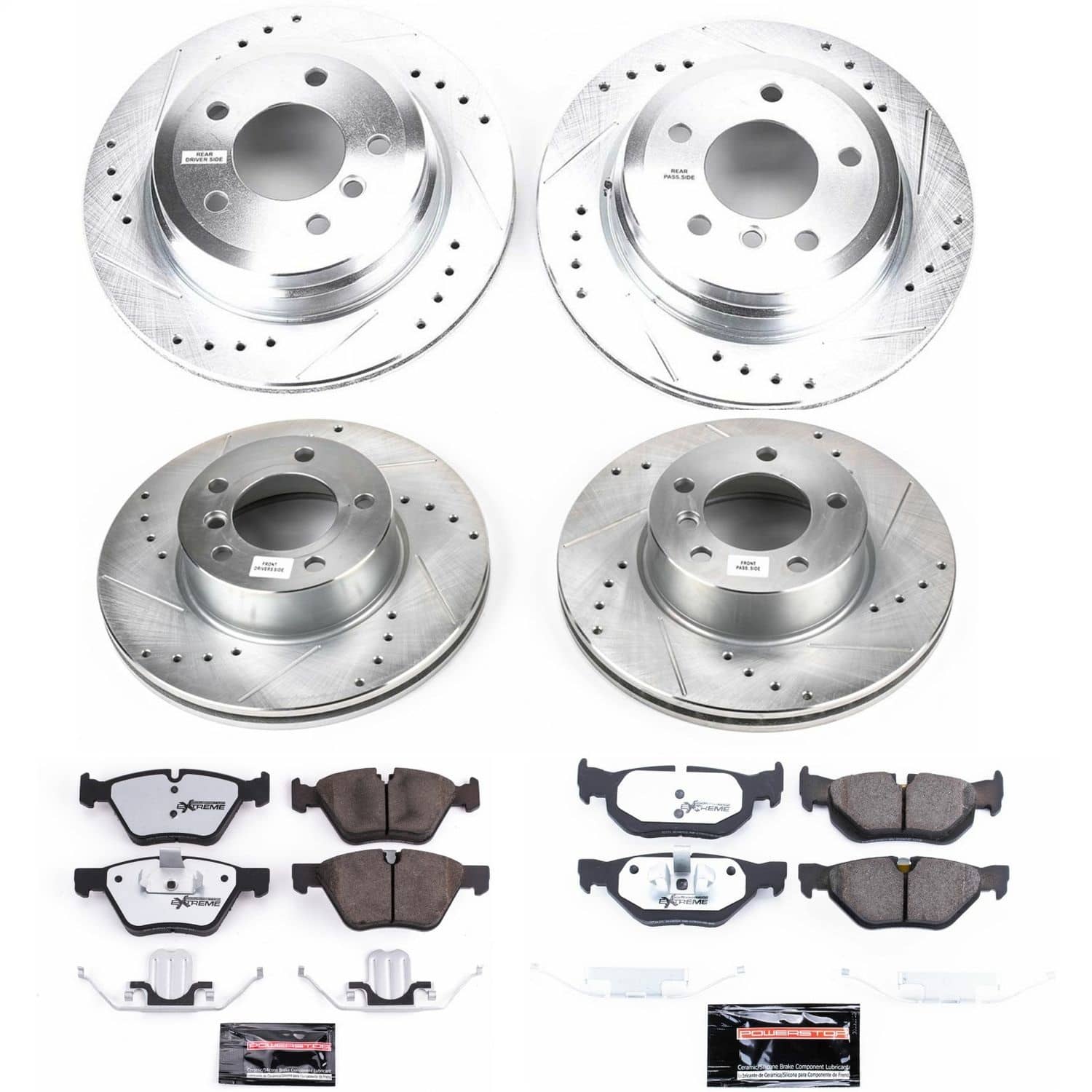 Power Stop - K5357-26 - Front and Rear - Disc Brake Pad and Rotor Kit
