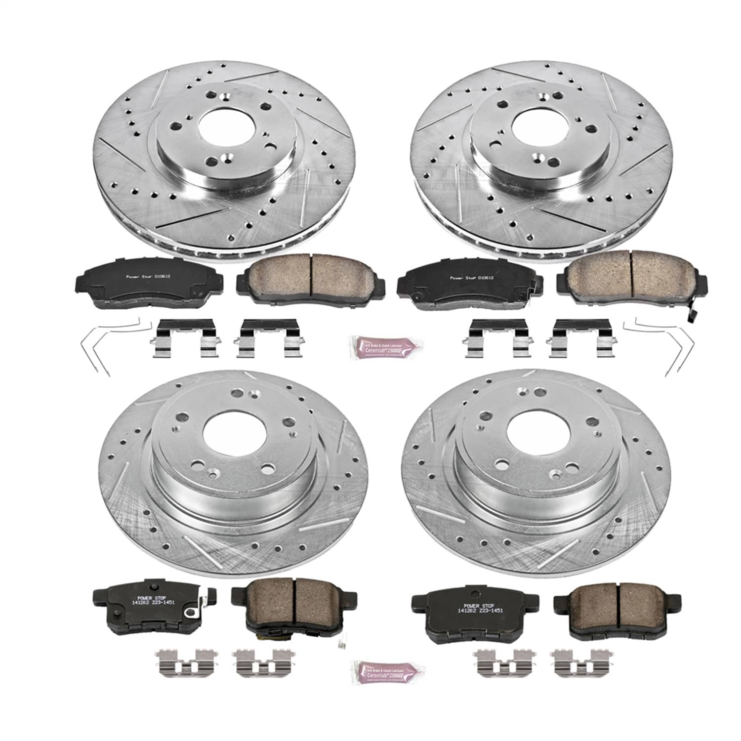 Power Stop - K5391 - Front and Rear - Disc Brake Pad and Rotor Kit