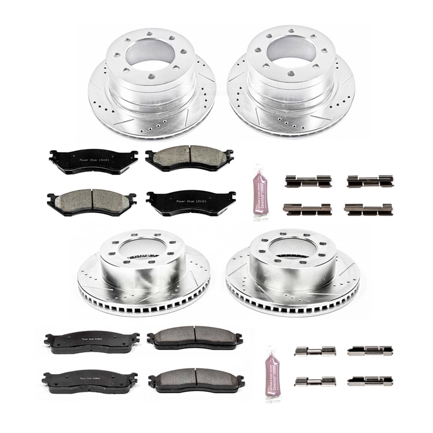 Power Stop - K5468 - Front and Rear - Disc Brake Pad and Rotor Kit