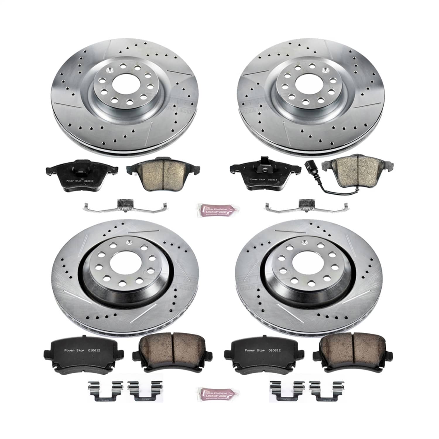 Power Stop - K5471 - Front and Rear - Disc Brake Pad and Rotor Kit