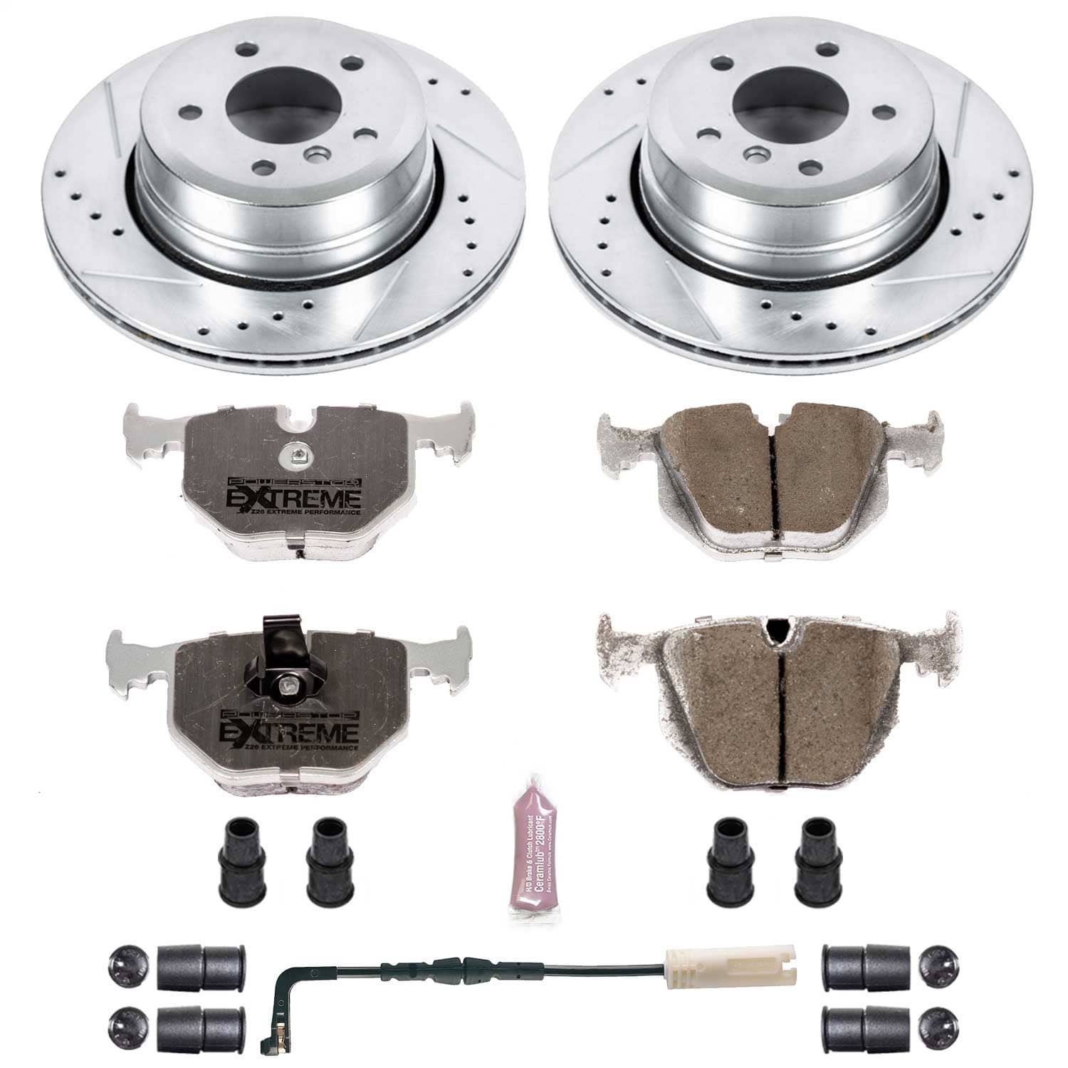 Power Stop - K5492-26 - Rear - Disc Brake Pad and Rotor Kit