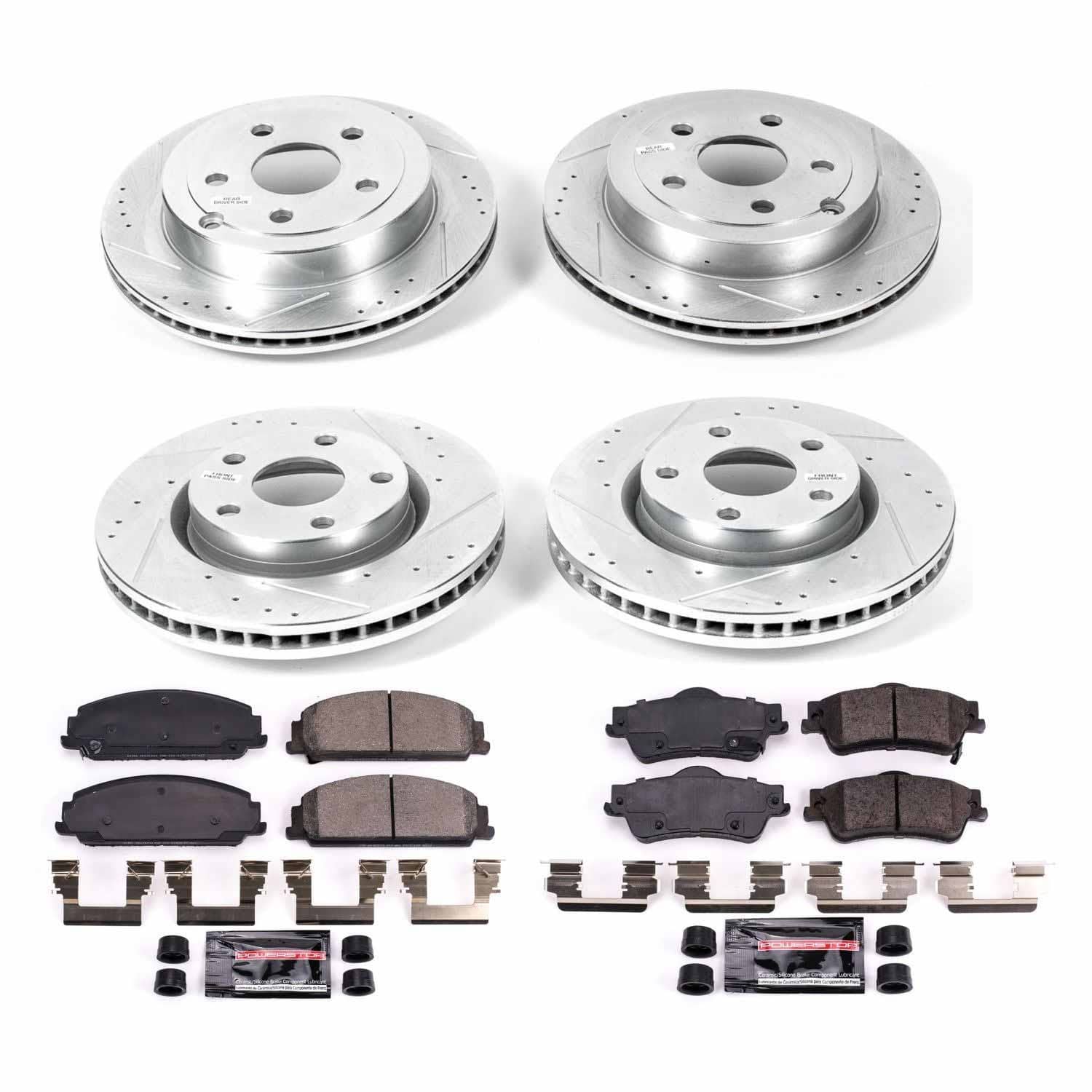 Power Stop - K5527 - Front and Rear - Disc Brake Pad and Rotor Kit