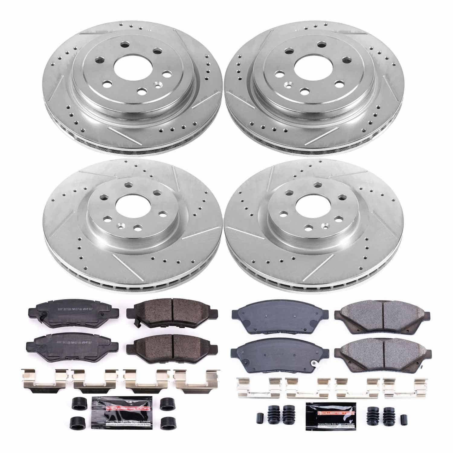 Power Stop - K5546 - Front and Rear - Disc Brake Pad and Rotor Kit