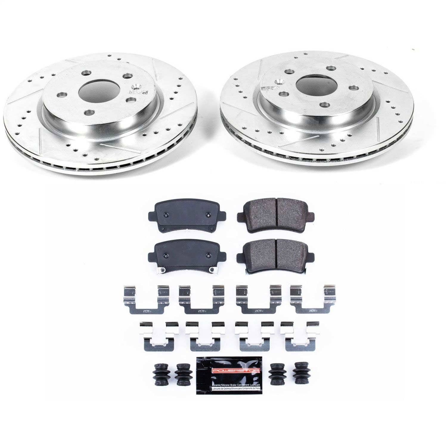 Power Stop - K5547 - Rear - Disc Brake Pad and Rotor Kit