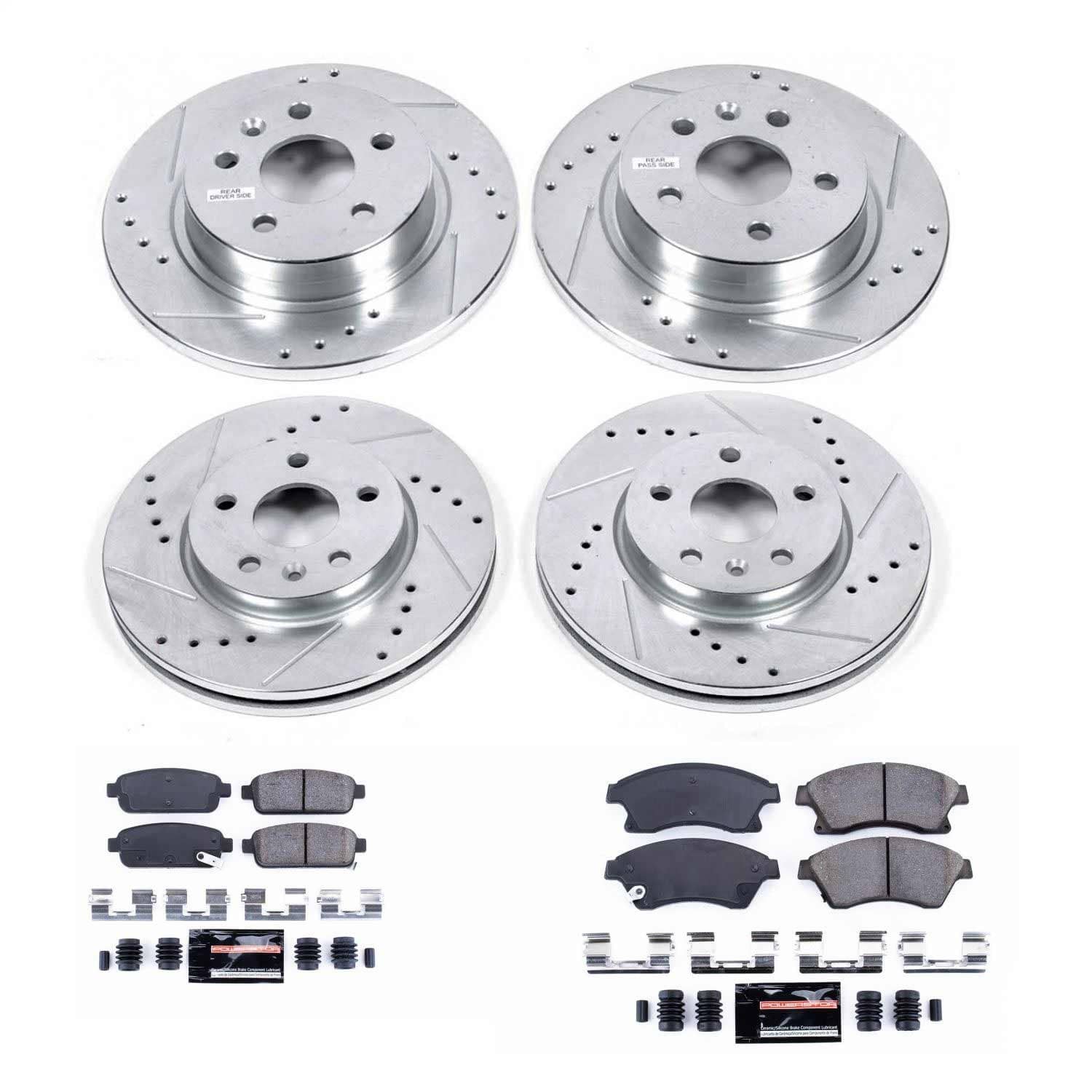 Power Stop - K5551 - Front and Rear - Disc Brake Pad and Rotor Kit
