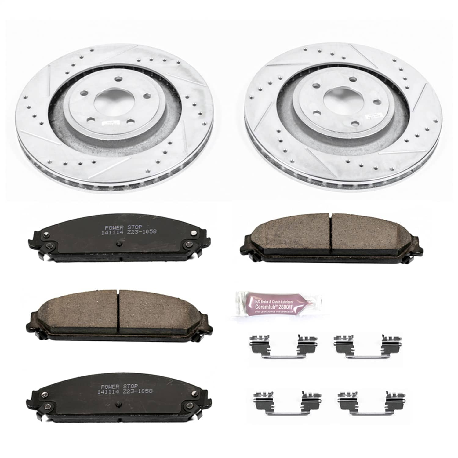 Power Stop - K5565 - Front - Disc Brake Pad and Rotor Kit