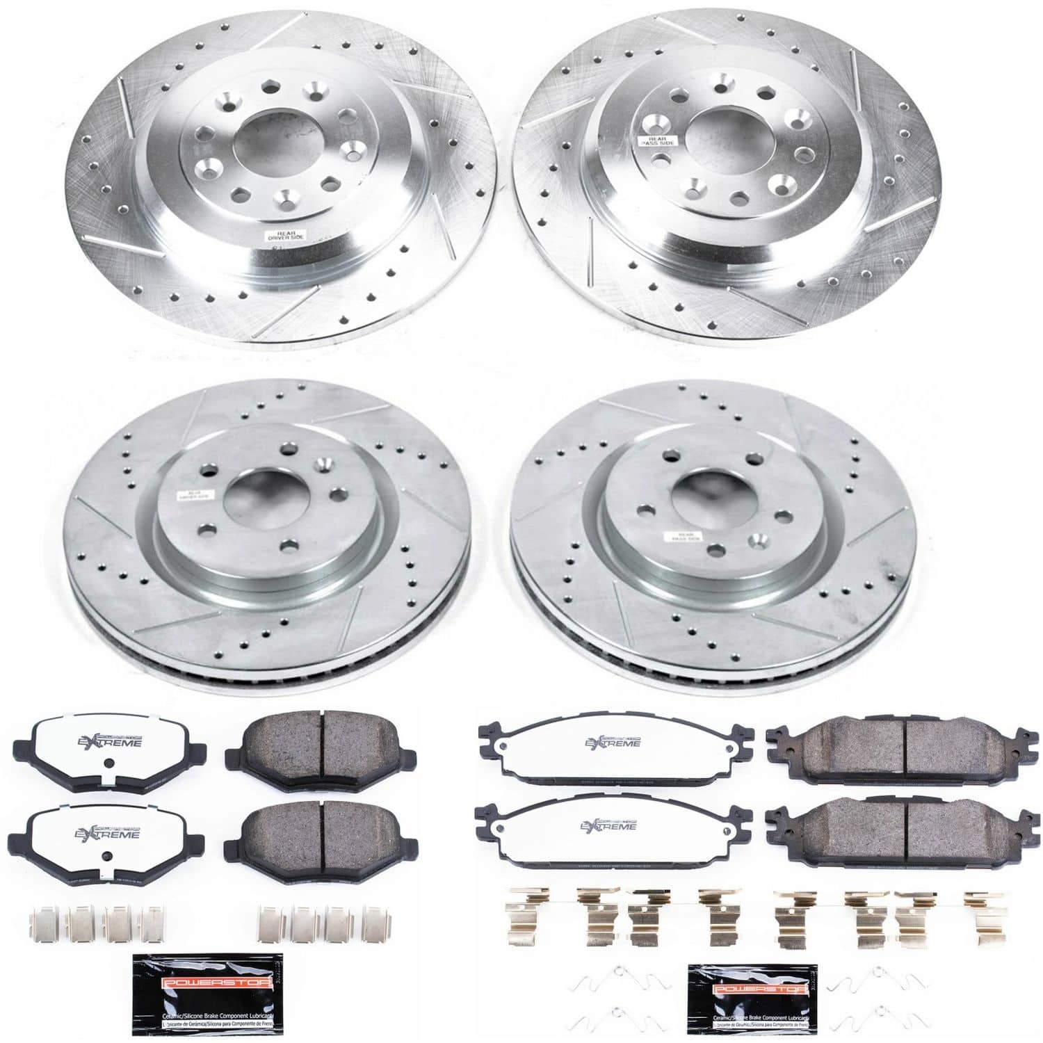 Power Stop - K5584-36 - Front and Rear - Disc Brake Pad and Rotor Kit
