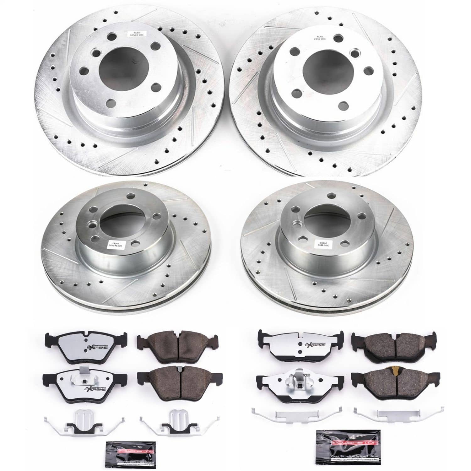 Power Stop - K5766-26 - Front and Rear - Disc Brake Pad and Rotor Kit