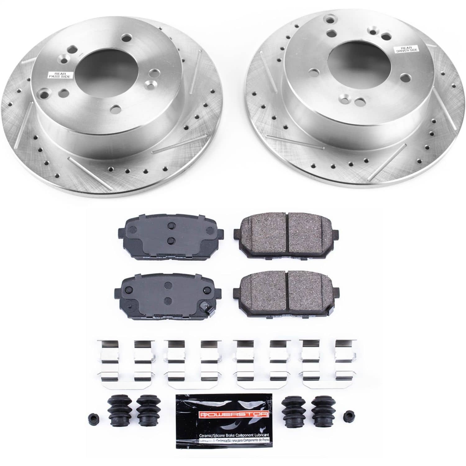 Power Stop - K5853 - Rear - Disc Brake Pad and Rotor Kit