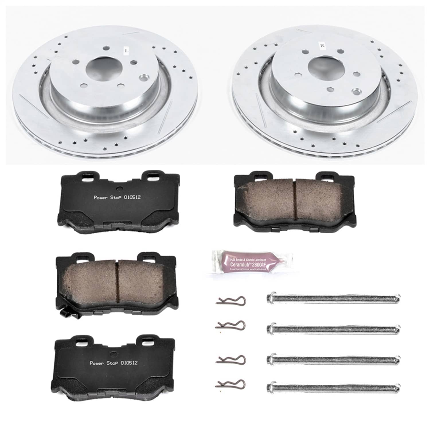 Power Stop - K5861 - Rear - Disc Brake Pad and Rotor Kit