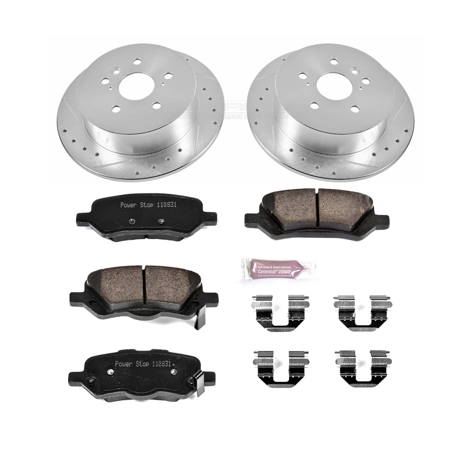 Power Stop - K5867 - Rear - Disc Brake Pad and Rotor Kit