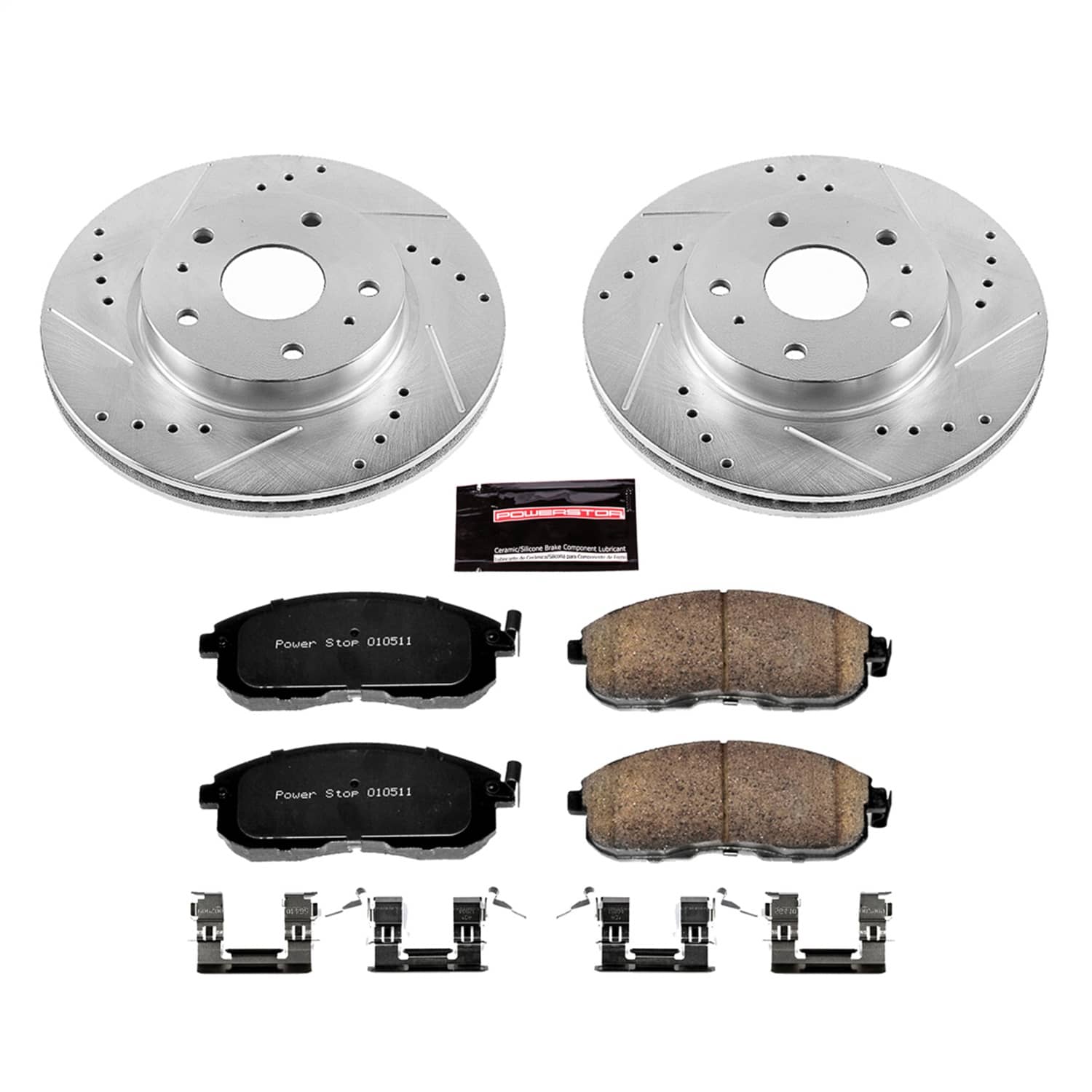 Power Stop - K5887 - Front - Disc Brake Pad and Rotor Kit