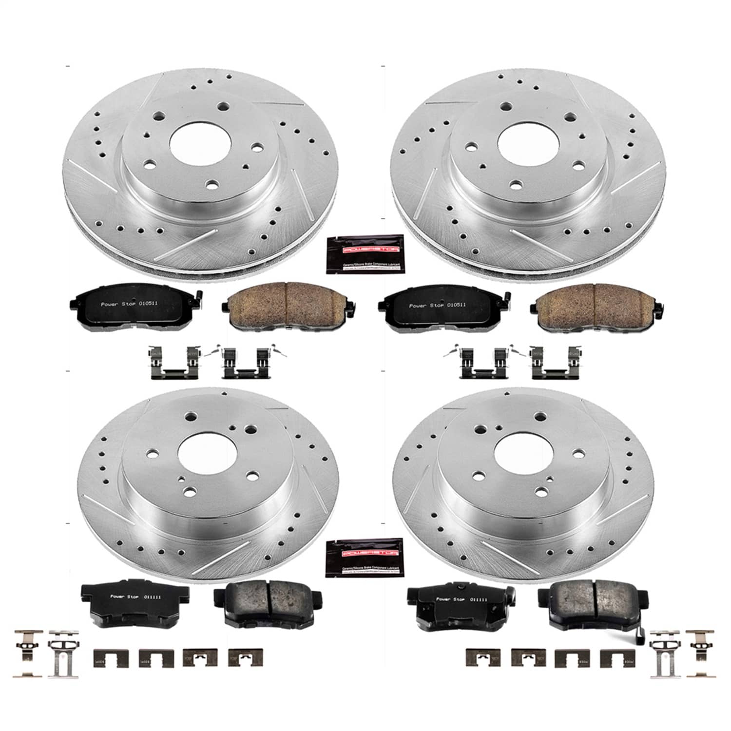 Power Stop - K5888 - Front and Rear - Disc Brake Pad and Rotor Kit