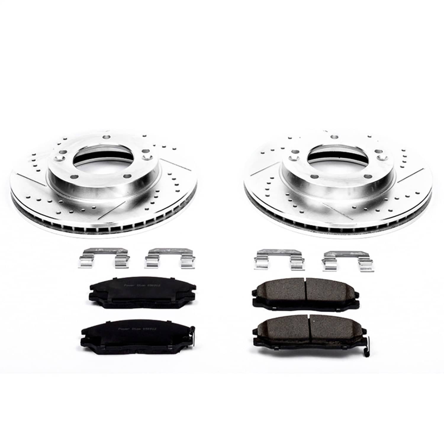 Power Stop - K5899 - Front - Disc Brake Pad and Rotor Kit