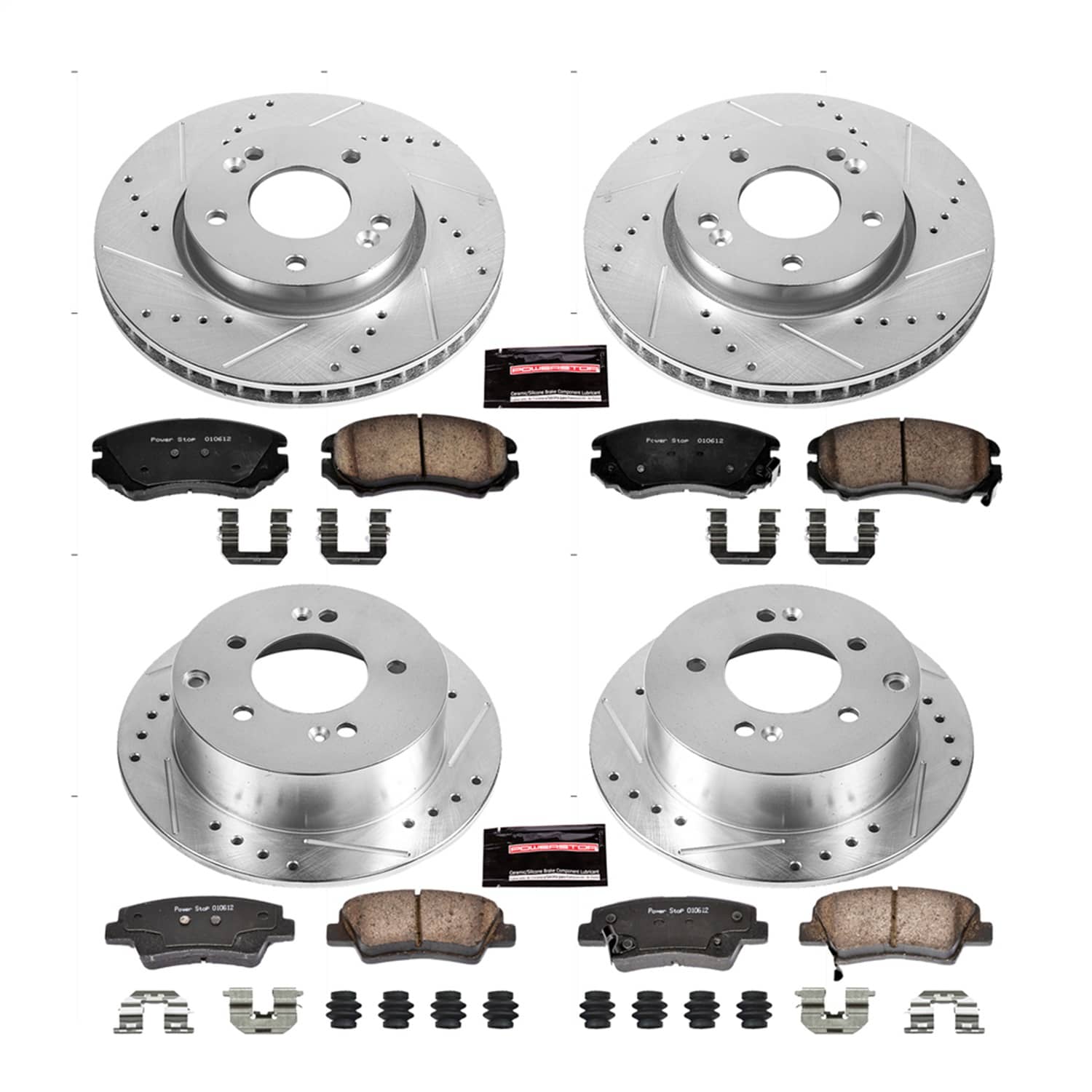 Power Stop - K5914 - Front and Rear - Disc Brake Pad and Rotor Kit