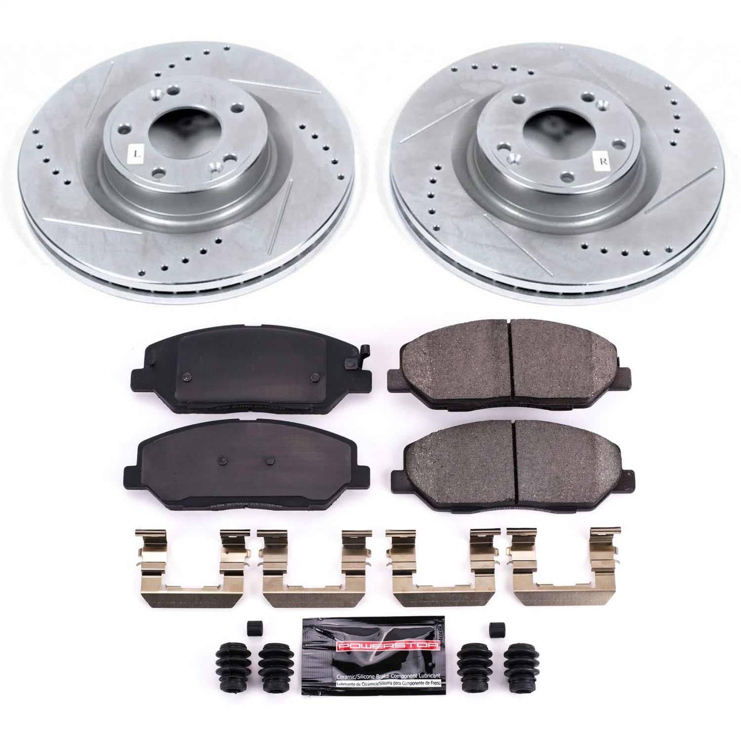 Power Stop - K5921 - Front - Disc Brake Pad and Rotor Kit