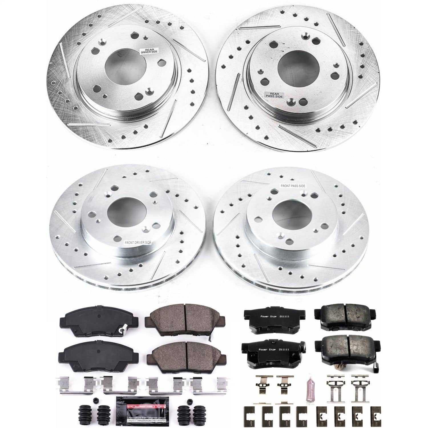 Power Stop - K5936 - Front and Rear - Disc Brake Pad and Rotor Kit