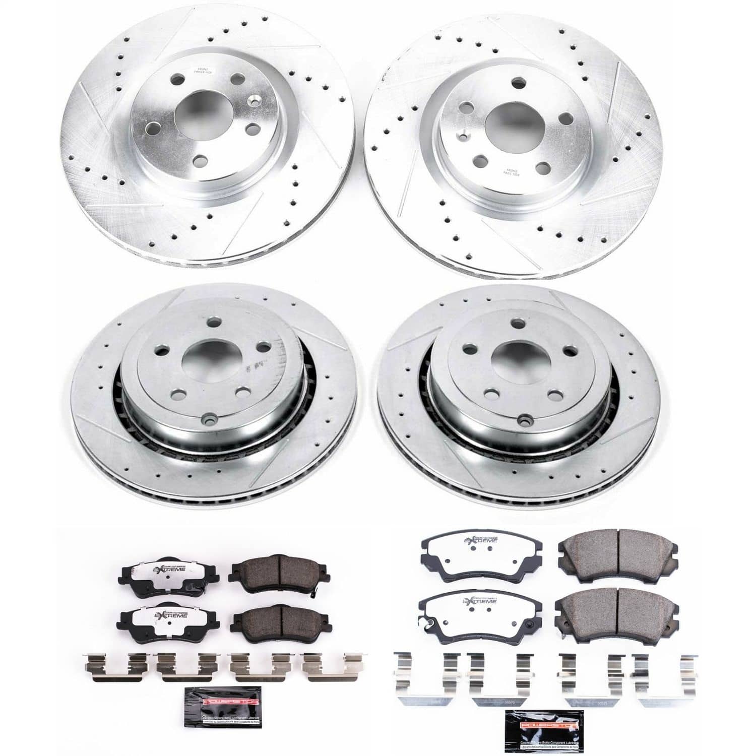 Power Stop - K5949-26 - Front and Rear - Disc Brake Pad and Rotor Kit