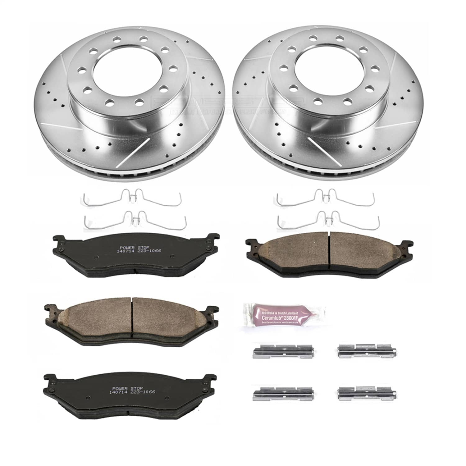 Power Stop - K5964 - Front - Disc Brake Pad and Rotor Kit