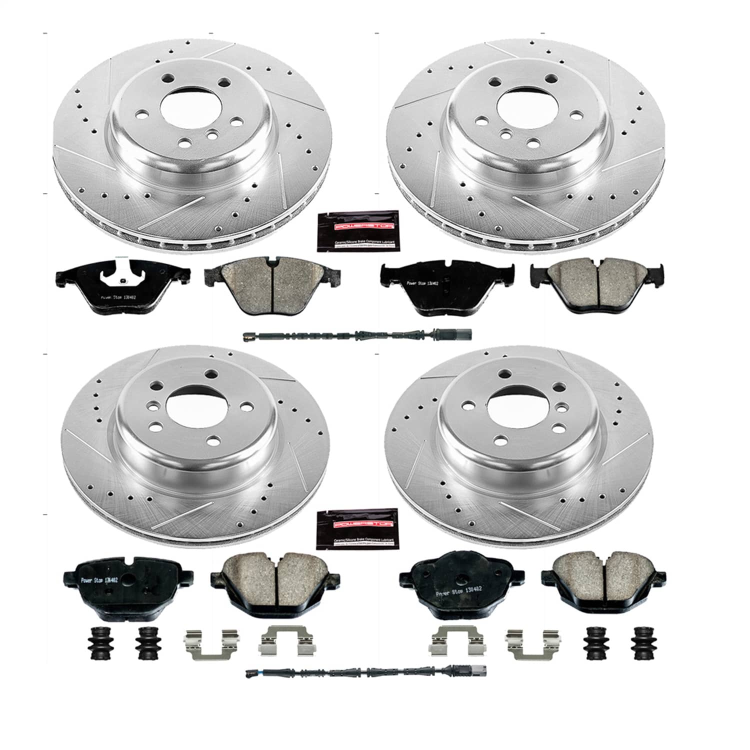 Power Stop - K6023 - Front and Rear - Disc Brake Pad and Rotor Kit