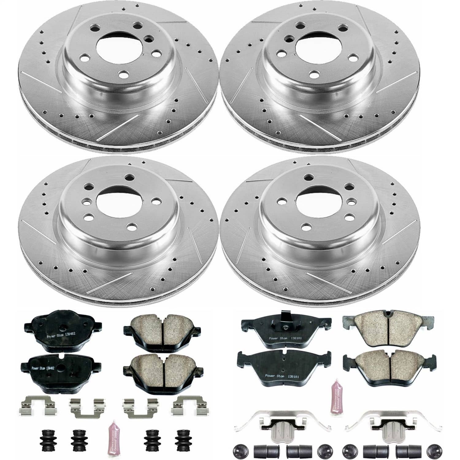 Power Stop - K6033 - Front and Rear - Disc Brake Pad and Rotor Kit