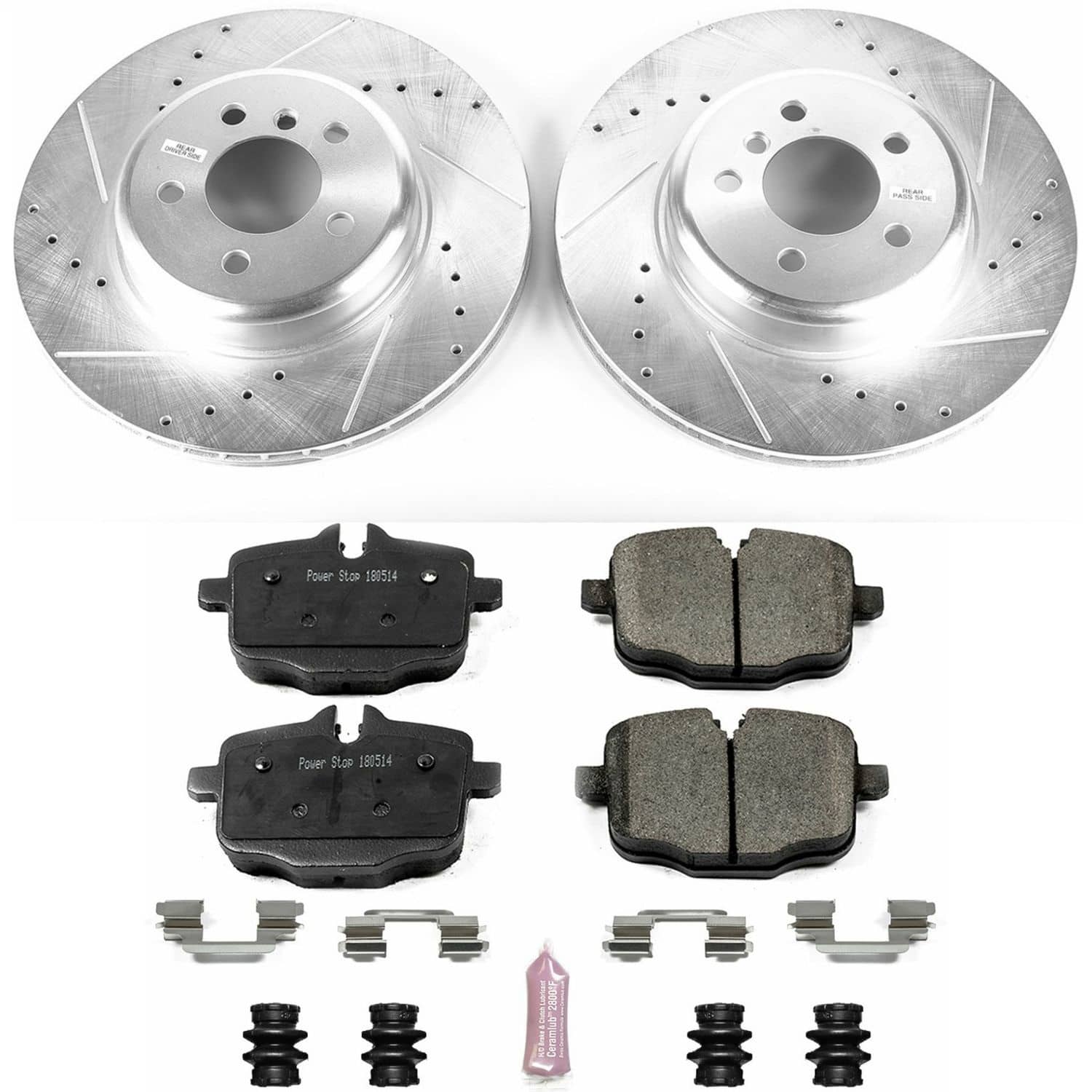 Power Stop - K6037 - Rear - Disc Brake Pad and Rotor Kit