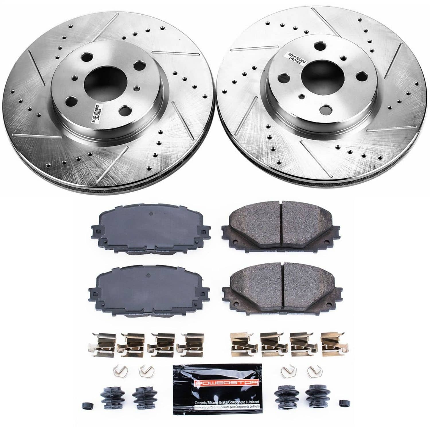Power Stop - K6104 - Front - Disc Brake Pad and Rotor Kit