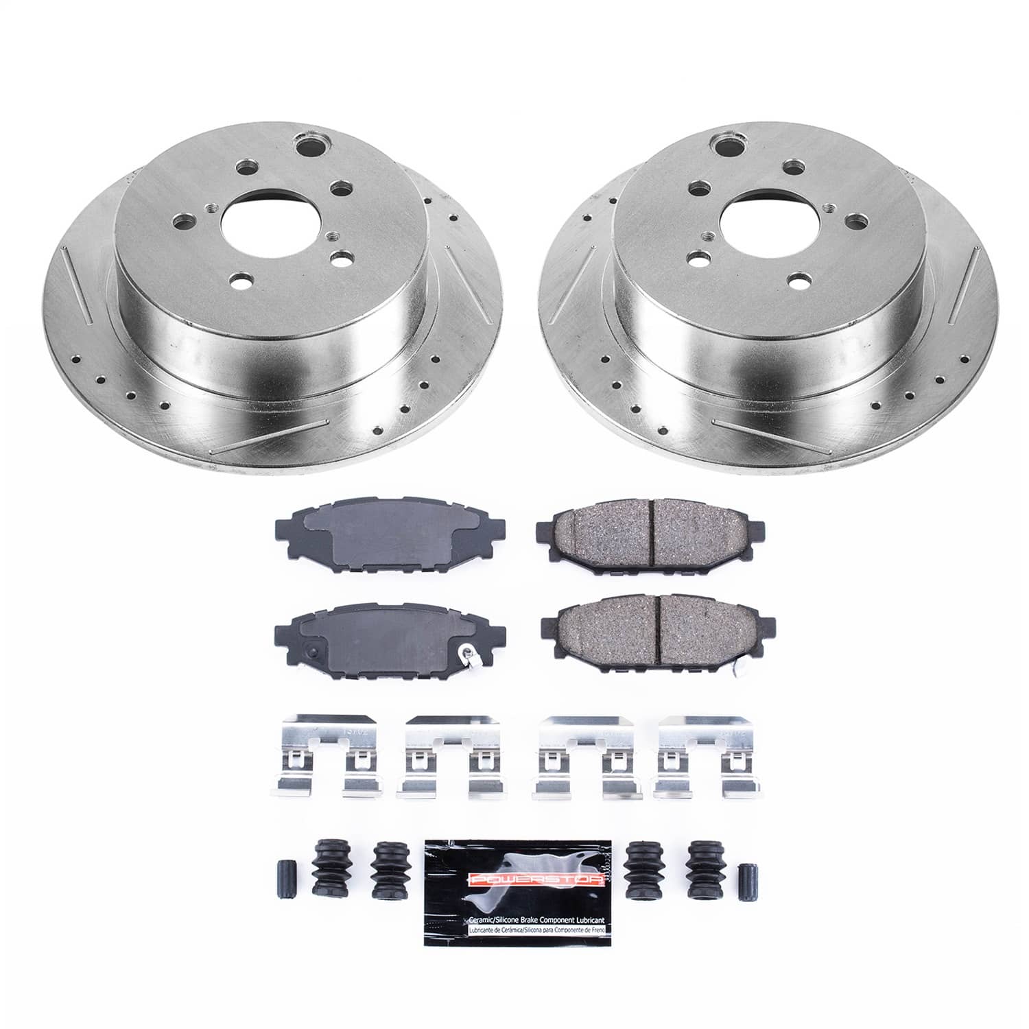 Power Stop - K6107 - Rear - Disc Brake Pad and Rotor Kit