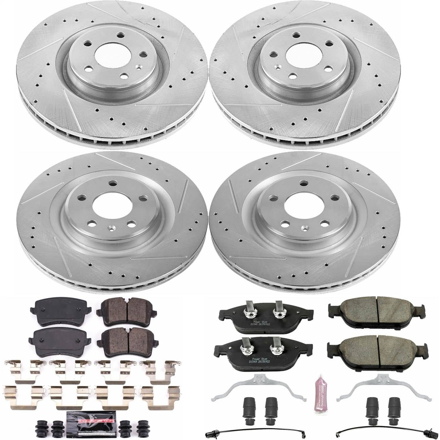 Power Stop - K6132 - Front and Rear - Disc Brake Pad and Rotor Kit