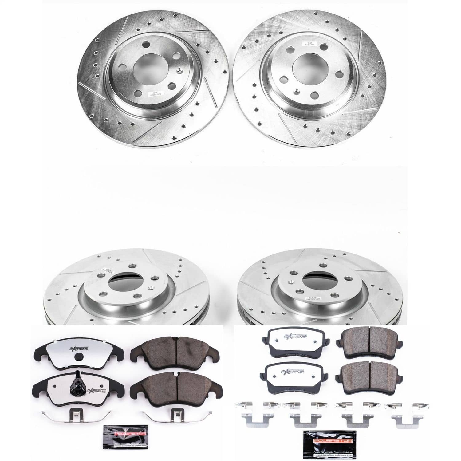Power Stop - K6134-26 - Front and Rear - Disc Brake Pad and Rotor Kit
