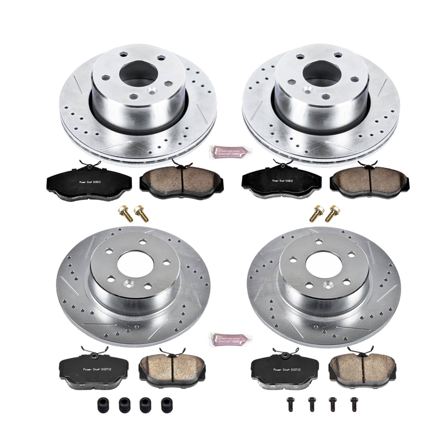 Power Stop - K6153 - Front and Rear - Disc Brake Pad and Rotor Kit