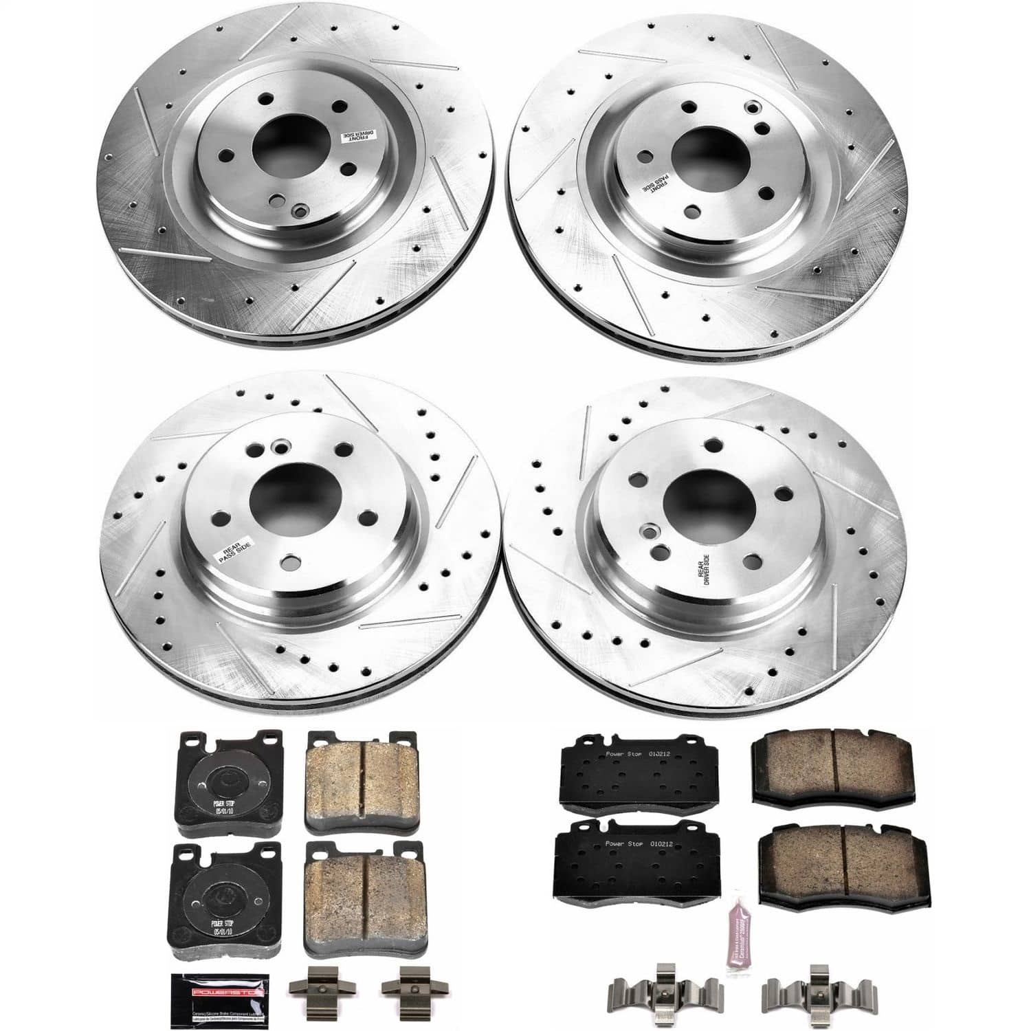 Power Stop - K6204 - Front and Rear - Disc Brake Pad and Rotor Kit