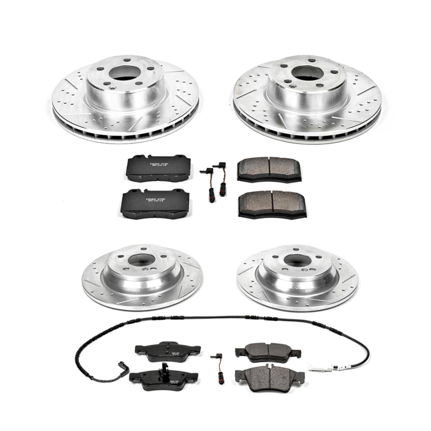 Power Stop - K6229 - Front and Rear - Disc Brake Pad and Rotor Kit