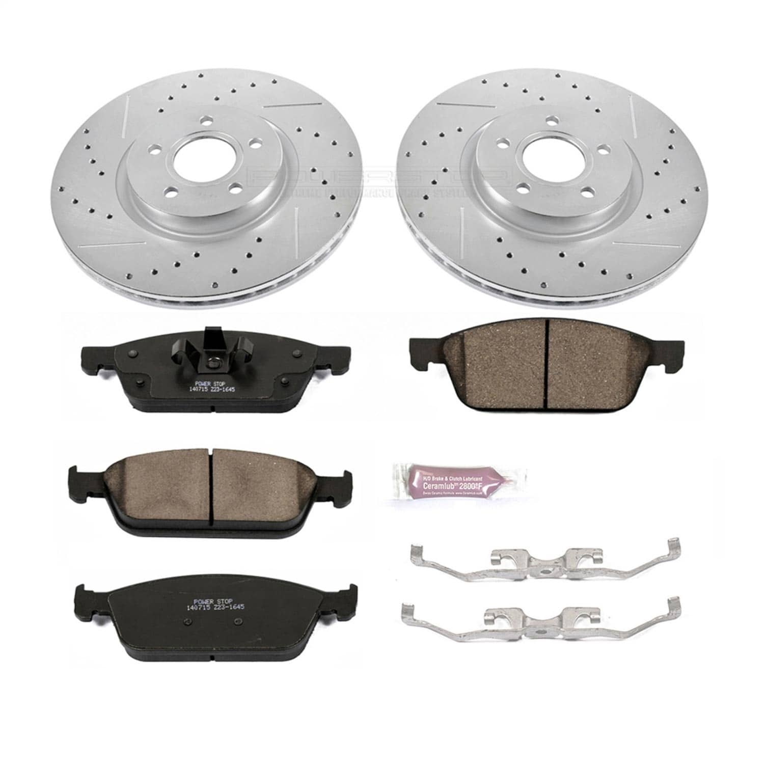 Power Stop - K6349 - Front - Disc Brake Pad and Rotor Kit