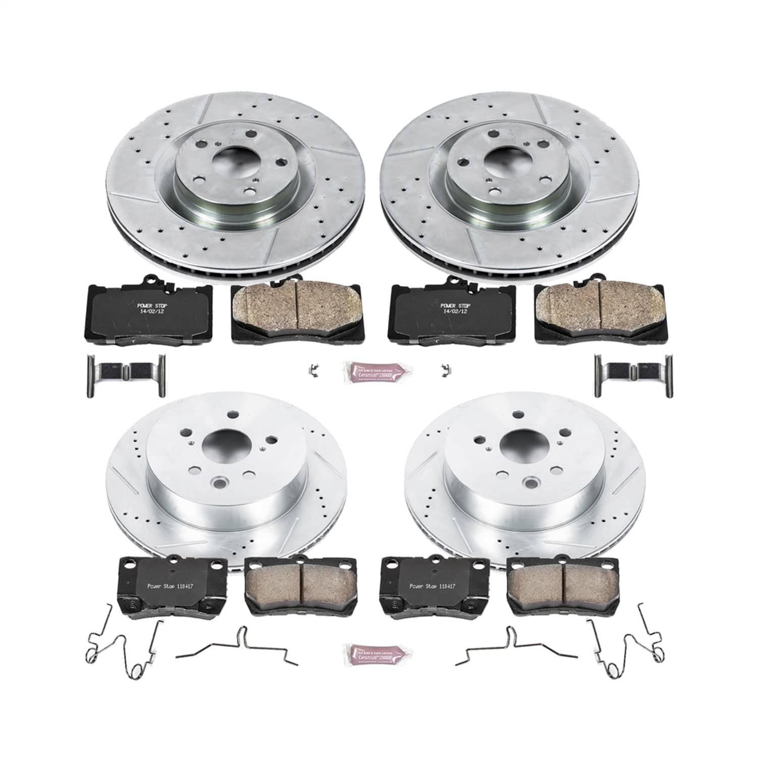 Power Stop - K6354 - Front and Rear - Disc Brake Pad and Rotor Kit