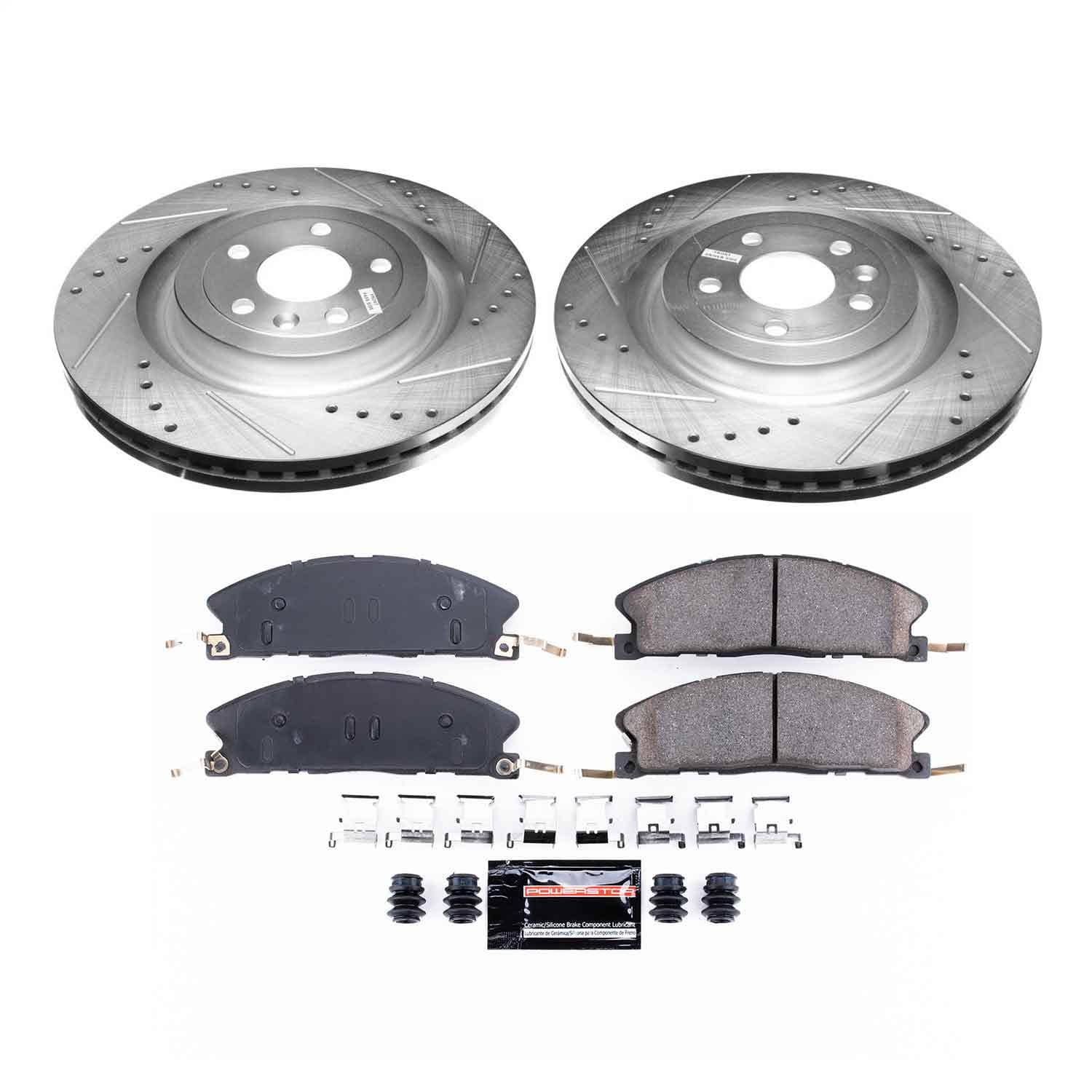 Power Stop - K6374 - Front - Disc Brake Pad and Rotor Kit