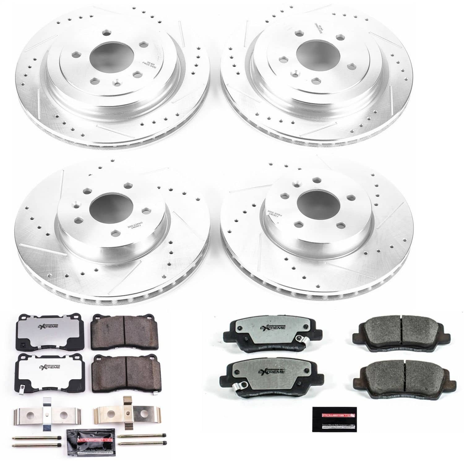 Power Stop - K6390-26 - Front and Rear - Disc Brake Pad and Rotor Kit