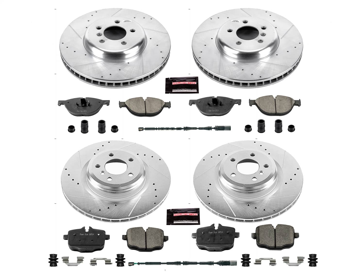 Power Stop - K6415 - Front and Rear - Disc Brake Pad and Rotor Kit