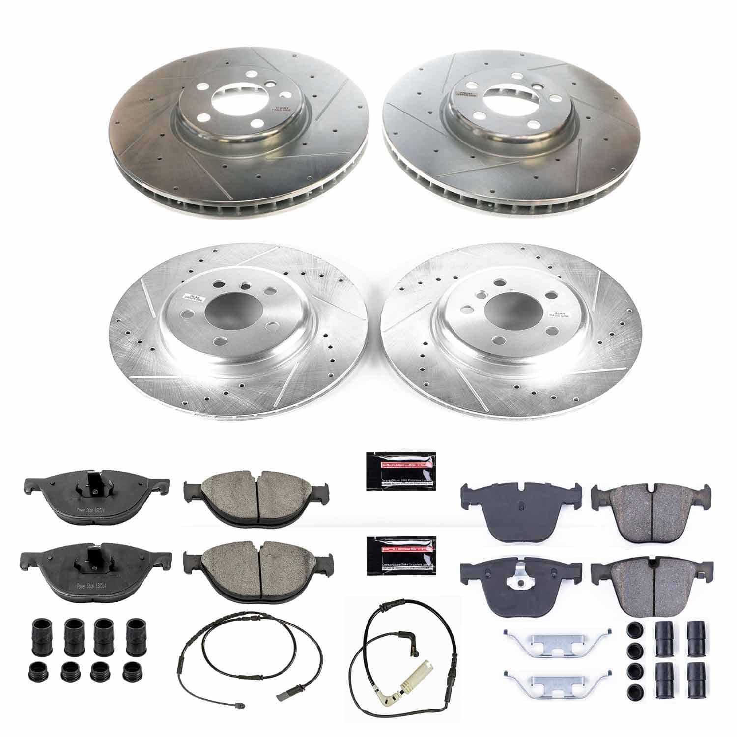 Power Stop - K6421 - Front and Rear - Disc Brake Pad and Rotor Kit