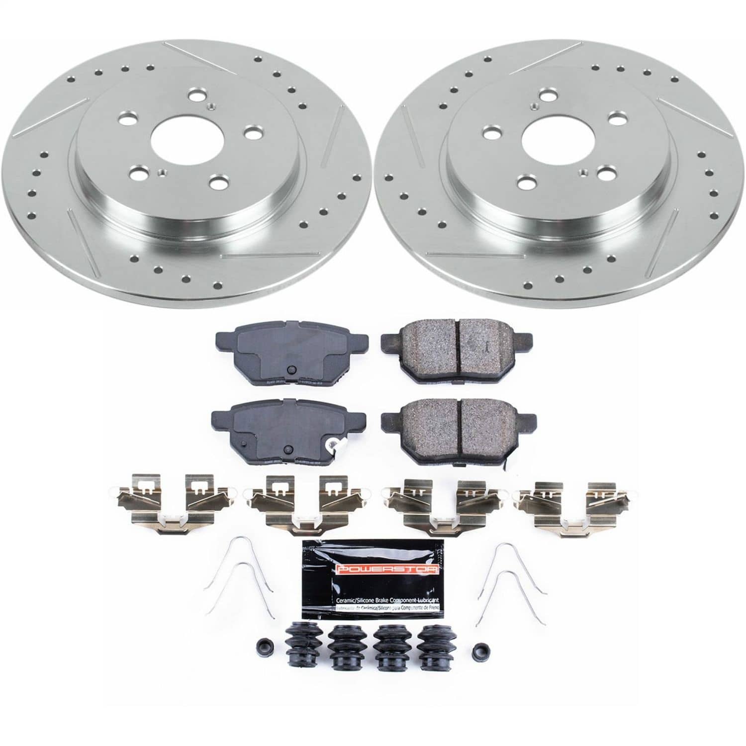 Power Stop - K6498 - Rear - Disc Brake Pad and Rotor Kit