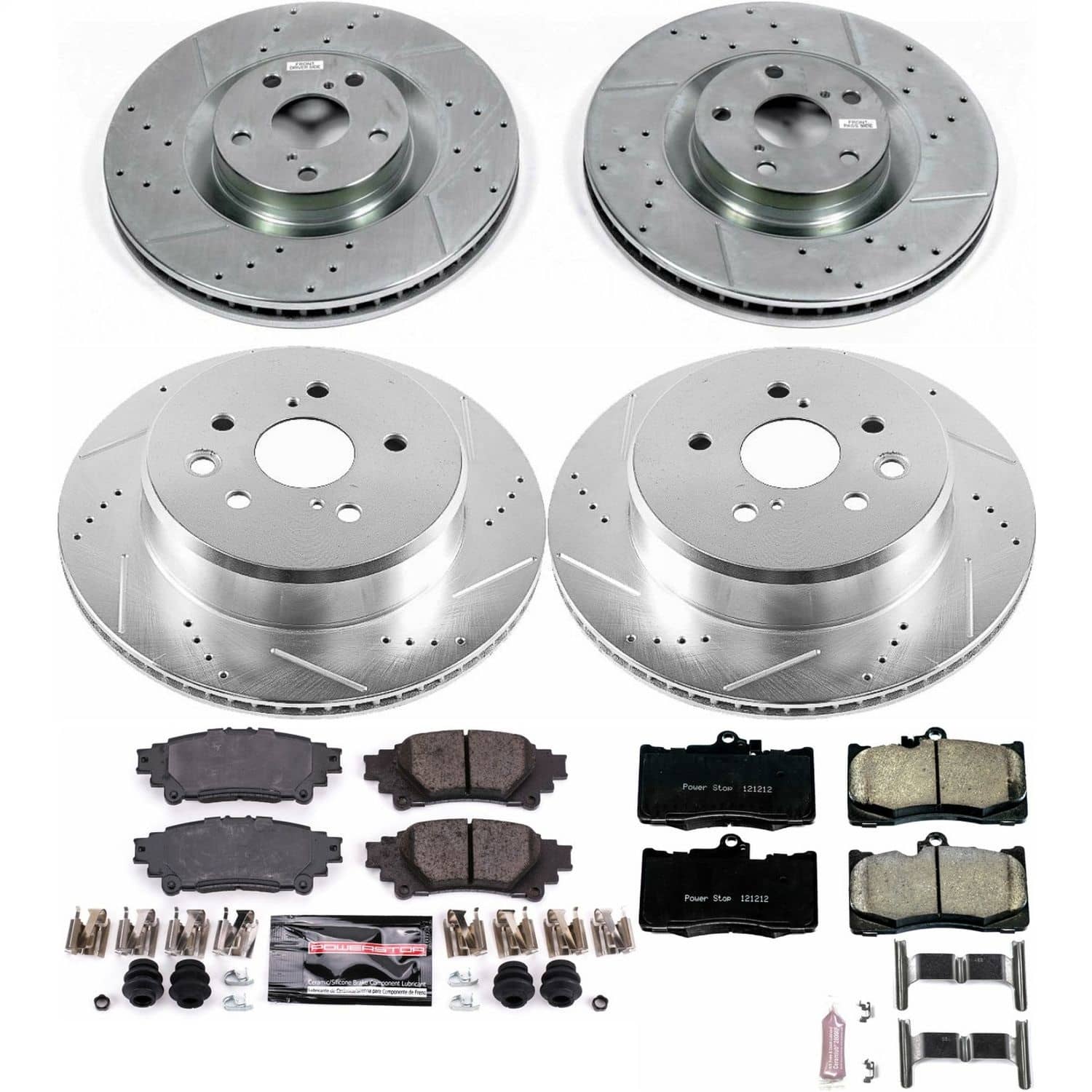 Power Stop - K6513 - Front and Rear - Disc Brake Pad and Rotor Kit