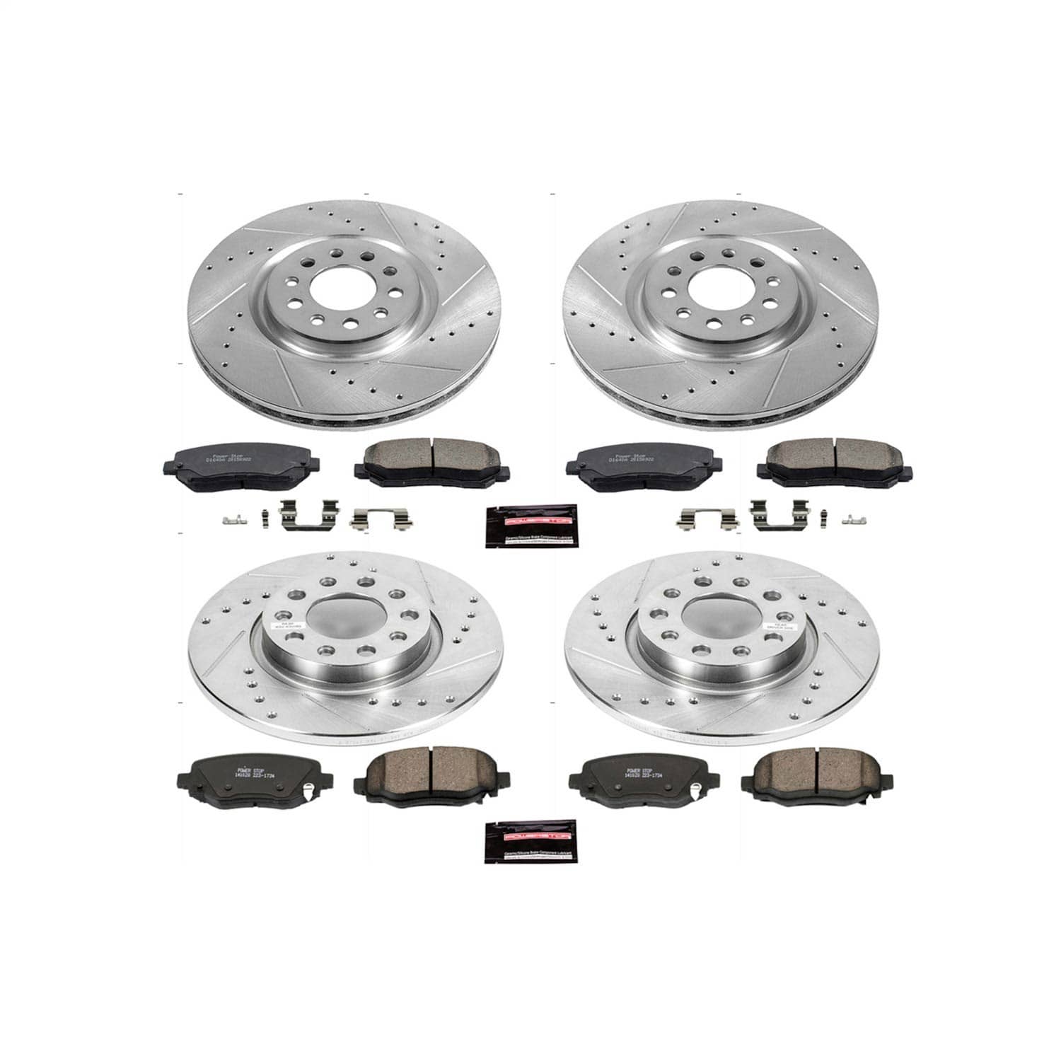 Power Stop - K6539 - Front and Rear - Disc Brake Pad and Rotor Kit