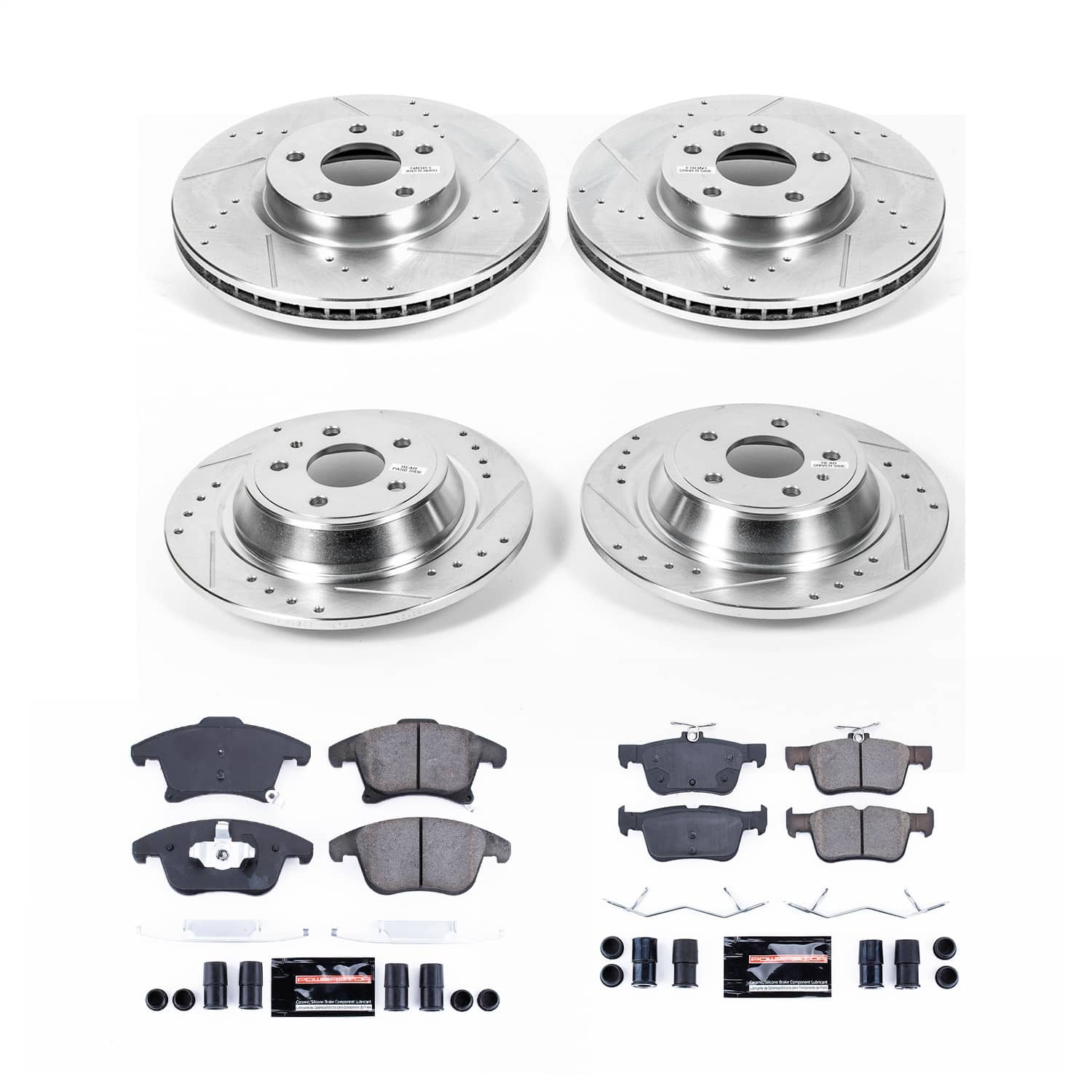 Power Stop - K6556 - Front and Rear - Disc Brake Pad and Rotor Kit