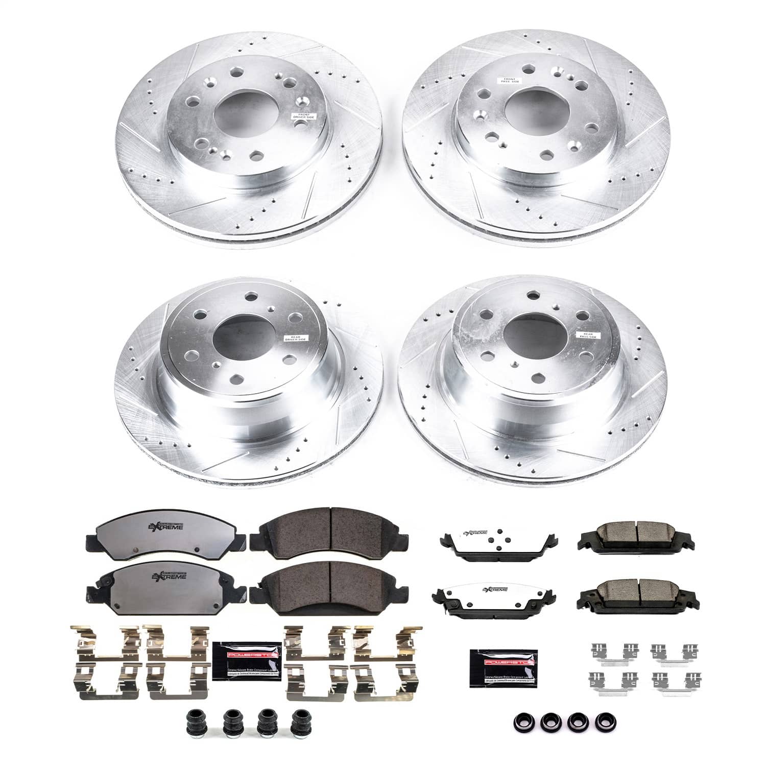 Power Stop - K6560-36 - Front and Rear - Disc Brake Pad and Rotor Kit