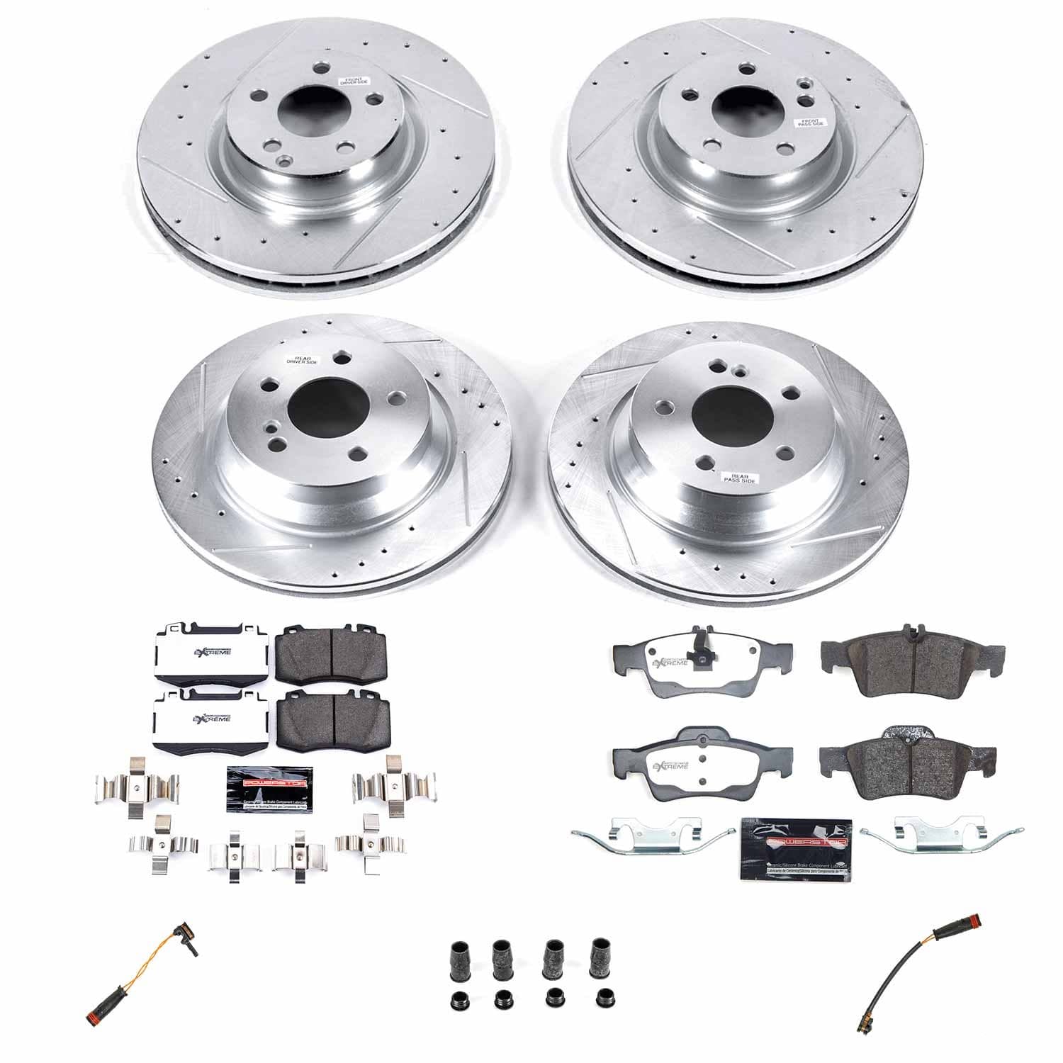 Power Stop - K6602-26 - Front and Rear - Disc Brake Pad and Rotor Kit
