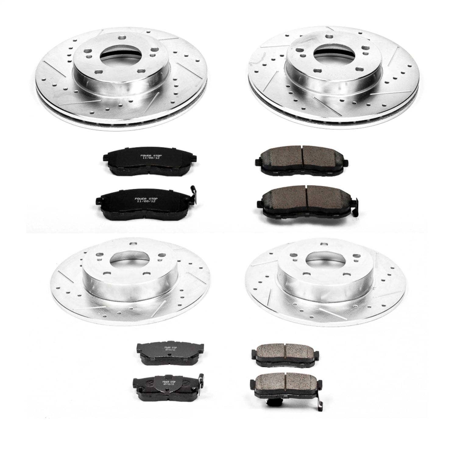 Power Stop - K662 - Front and Rear - Disc Brake Pad and Rotor Kit