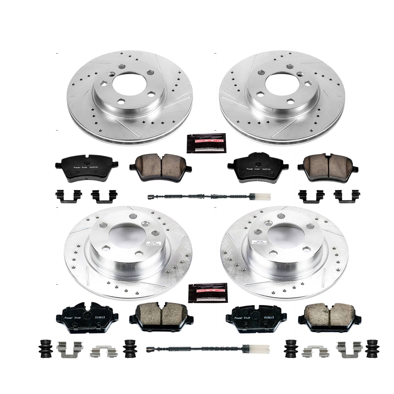 Power Stop - K6663 - Front and Rear - Disc Brake Pad and Rotor Kit