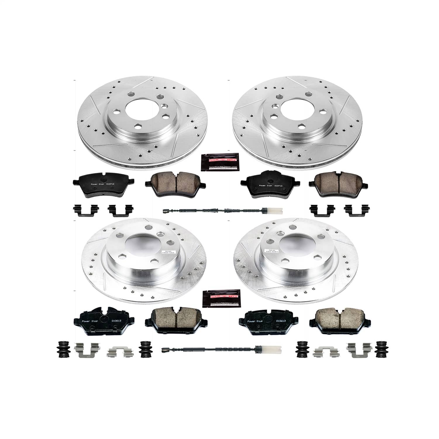 Power Stop - K6666 - Front and Rear - Disc Brake Pad and Rotor Kit